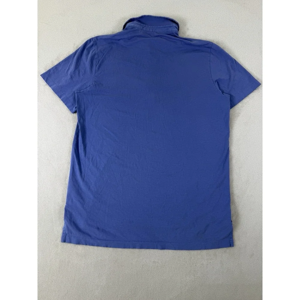 Polo Golf Ralph Lauren Men's Medium Blue Stretch Lisle Performance Polo Shirt